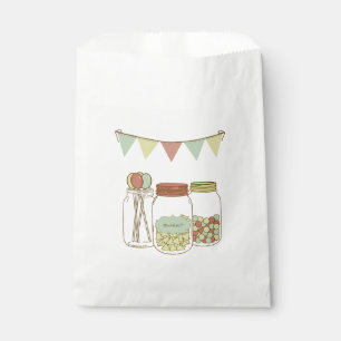 Sachets En Papier Sac doux de cadeau de pot et de guirlande de maço