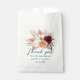 Sachets En Papier Sac en Merci Mariage Emerald Floral