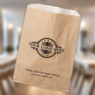 Sachets En Papier Sac en papier kraft avec logo et texte personnalis