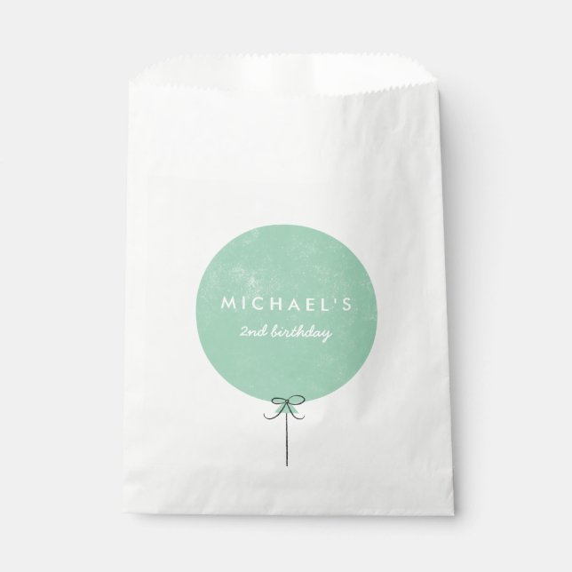 Sachets En Papier Sac Faveur de la fête de ballon - Monnaie (Devant)