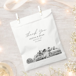 Sachets En Papier Sac Favonalized Mariage de Seattle