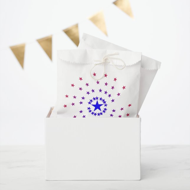 Sachets En Papier Sac Favoriser - Cercles Star (Fête)