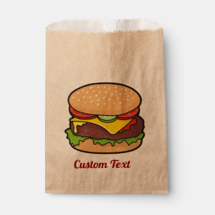 Sachets En Papier Sac Favoriser Cheeseburger