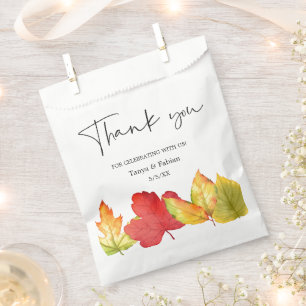Sachets En Papier Sac Favour Mariage de l'automne