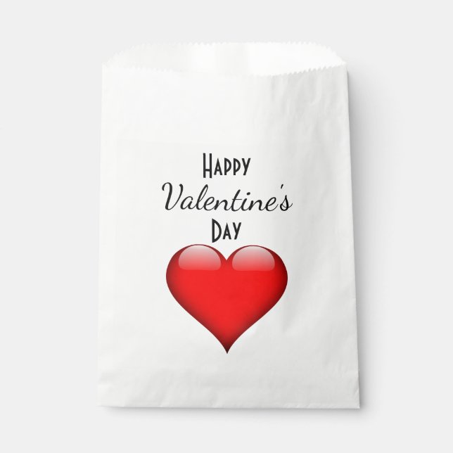 Sachets En Papier Sac Heureuse Sainte-Valentin Favoriser (Devant)
