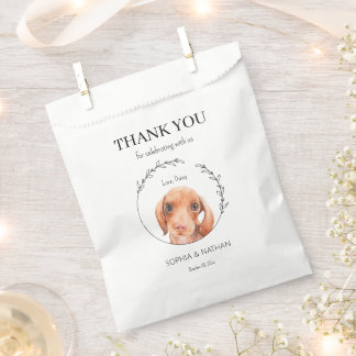 Sachets En Papier Sac Mariage Merci simple Dachshund Favoriser