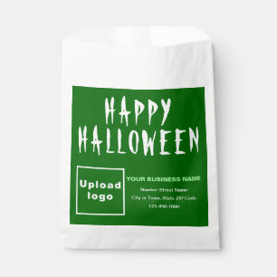 Sachets En Papier Sac papier Arrière - plan vert Halloween
