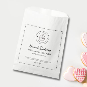 Sachets En Papier Sac papier personnalisé avec logo pour boulangerie