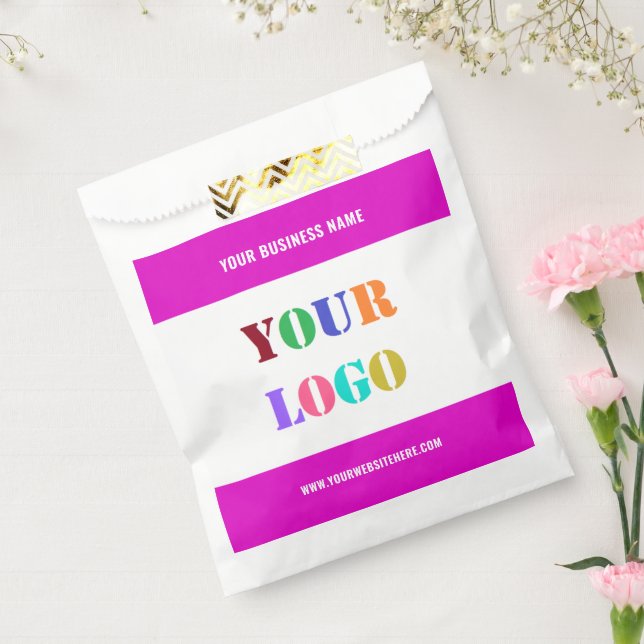 Sachets En Papier Sac personnalisé avec logo ou photo et texte - Vos (Scellé)