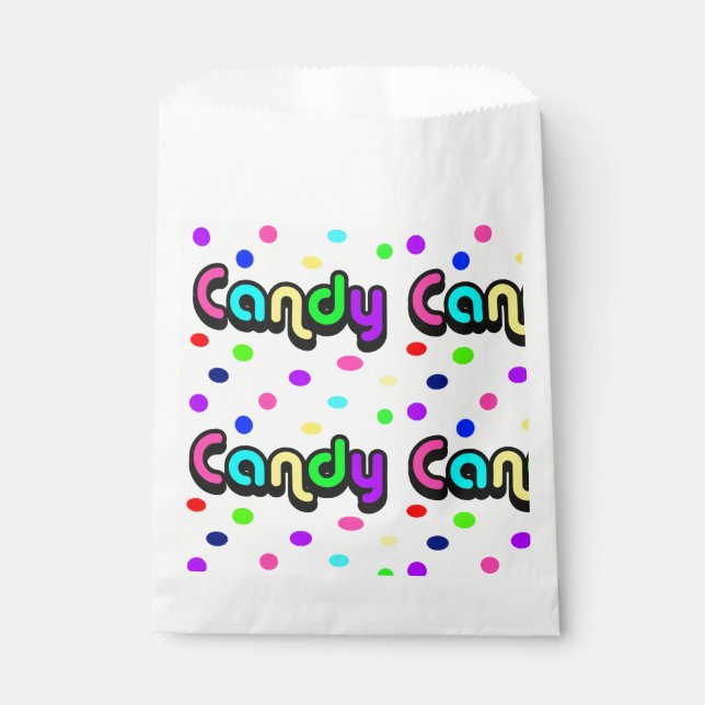 Sachets En Papier Sacs-bonbons personnalisés (Devant)