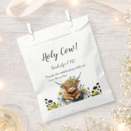Sachets En Papier Saint Vache Anniversaire, Vache Highland, Merci