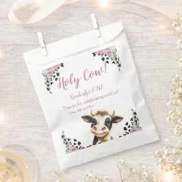 Sachets En Papier Saint Vache premier anniversaire, Merci