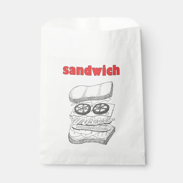 Sachets En Papier Sandwich (Devant)
