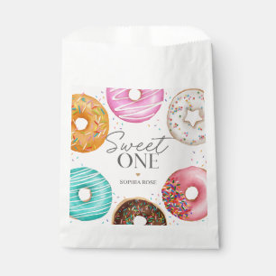 Sachets En Papier Saupoudré de beignets sucré un 1er anniversaire fê