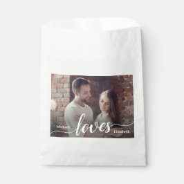 Sachets En Papier Script d'amour photo Couples personnalisés