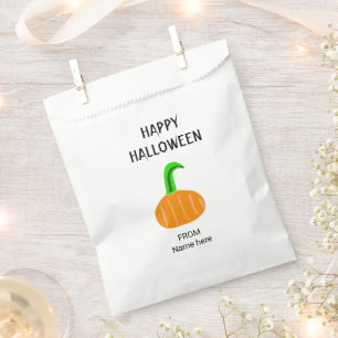 Sachets En Papier script de chauve-souris noire moderne halloween pa