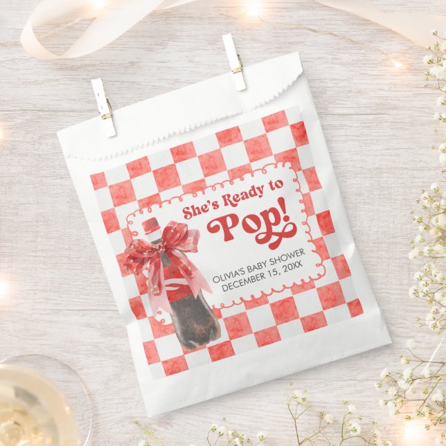 Sachets En Papier She's Ready to Pop Baby Shower (Coupé)