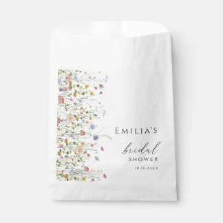 Sachets En Papier shower de mariage aux fleurs sauvages