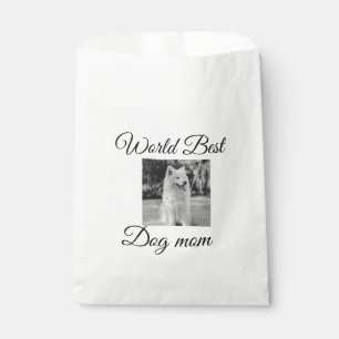 Sachets En Papier Simple animal coloré ajouter nom photo chien maman