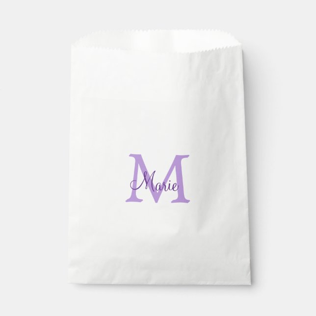 Sachets En Papier simple minimal add name monogram pink red   throw  (Devant)