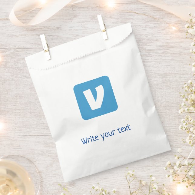 Sachets En Papier simple minimal ajoutez votre texte photo Noël      (Coupé)