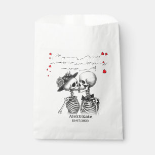 Sachets En Papier Skeleton Couple