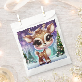 Sachets En Papier Snowflake Sparkle Baby Reindeer