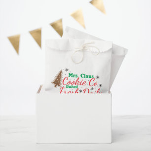 Sachets En Papier Société de biscuits de Mme Claus
