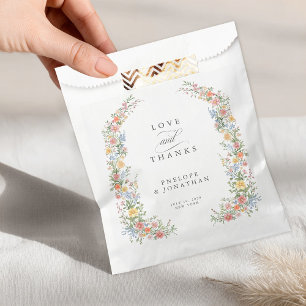 Sachets En Papier Soft Pastel Ornate Spring Garden Floral Mariage