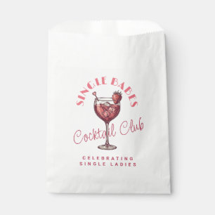Sachets En Papier Soirée Cocktail Filles seules Rose Saint-Valentin
