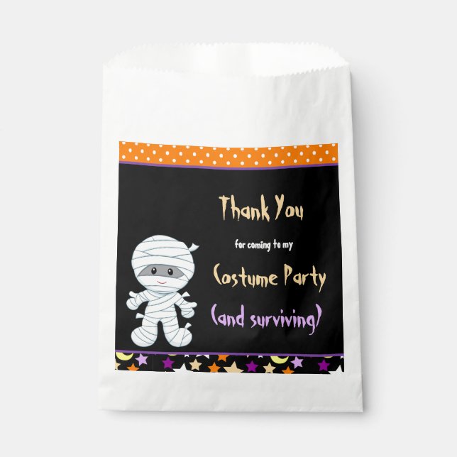 Sachets En Papier Soirée costumée d'Halloween (Devant)