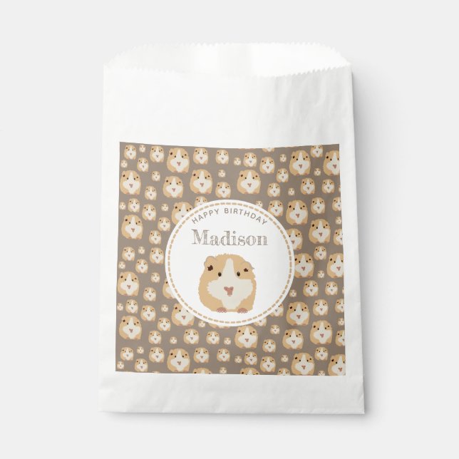 Sachets En Papier Soirée d'anniversaire de Motif de hamster mand per (Devant)