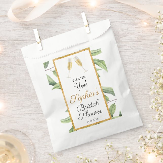 Sachets En Papier Soirée pour l'amour de la Fête des mariées botaniq (Coupé)