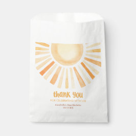 Sachets En Papier Soleil jaune brillant sexe neutre anniversaire