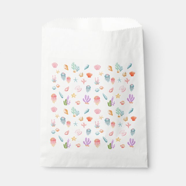 Sachets En Papier Sous la mer Anniversaire (Devant)
