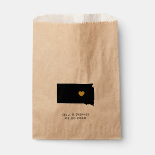 Sachets En Papier South Dakota Wedding Favor Traite Sacs, Sacs-Cadea
