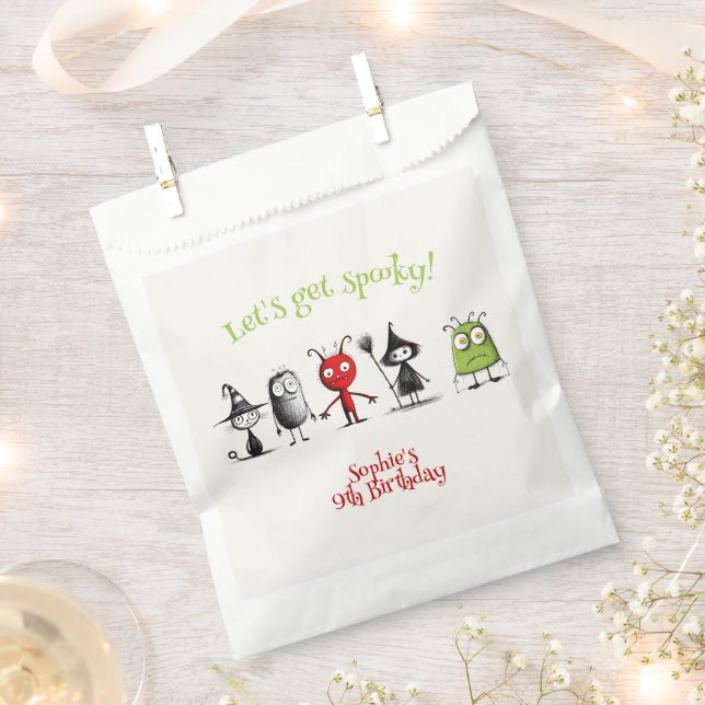 Sachets En Papier Soyons éffrayants ! anniversaire de enfant de mons (Coupé)