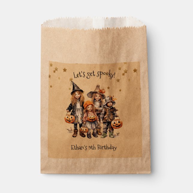 Sachets En Papier Soyons éffrayants ! Fête anniversaire de enfant co (Devant)