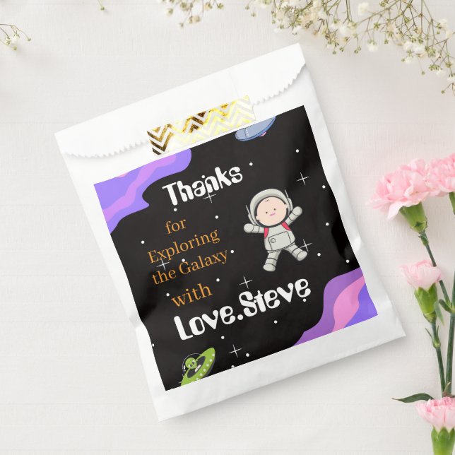Sachets En Papier Space Birthday Party Theme (Scellé)