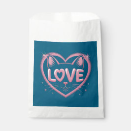 Sachets En Papier Sparkling Cat Love