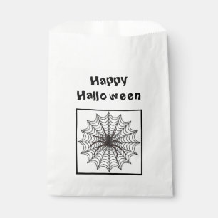 Sachets En Papier Spider Web Et Black Spider Halloween