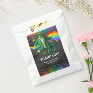 Sachets En Papier St. Patrick's Day Gold Rainbow Clover Baby shower