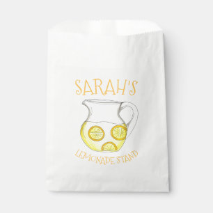 Sachets En Papier Stand de citronnade Rafraîchissant citron jaune Ad