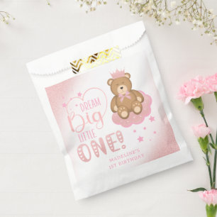 Sachets En Papier Starry Dream Big Little One Sleepy Bear Anniversai