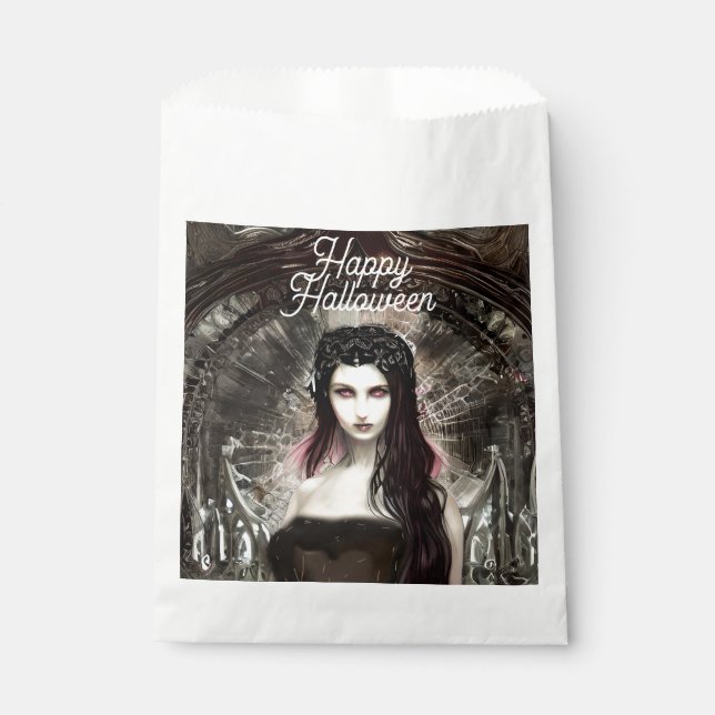 Sachets En Papier Steampunk Fallen Angel | Halloween d'art sombre (Devant)