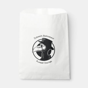 Sachets En Papier Steampunk Plague Doctor Bird Mask B/W
