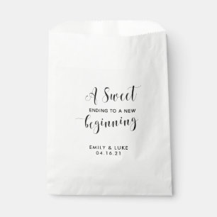 Sachets En Papier Sucré se terminant par un nouveau traitement de dé