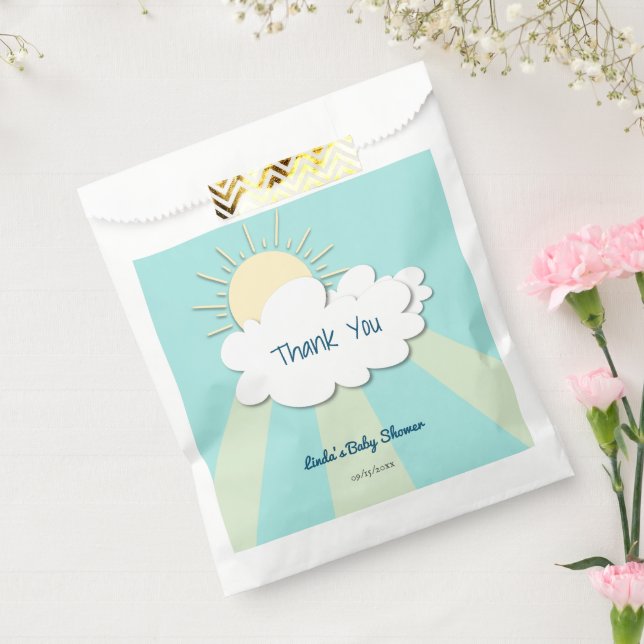 Sachets En Papier Sunshine moderne Baby shower neutre genre (Scellé)