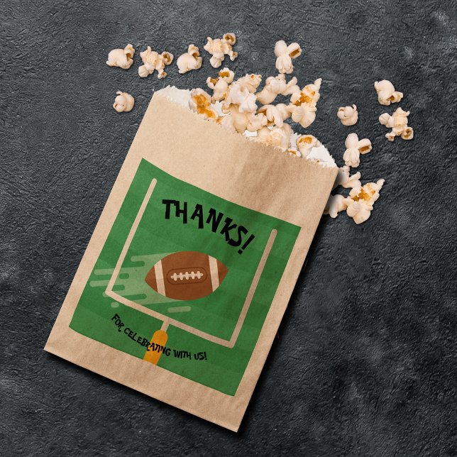 Sachets En Papier Super fan de football (Football Super Fan Favor Bags)