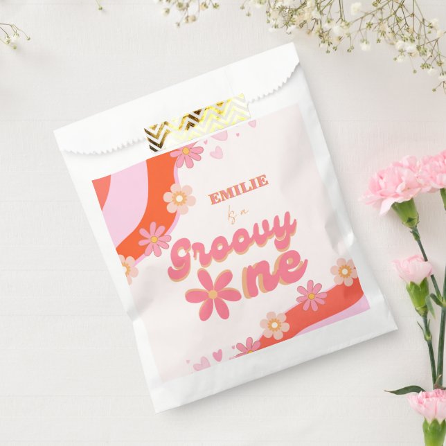 Sachets En Papier Super un 1er anniversaire fête Boho Retro Daisy (Scellé)